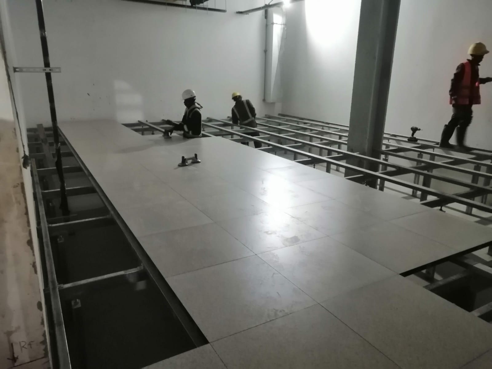 Raised access flooring project 7