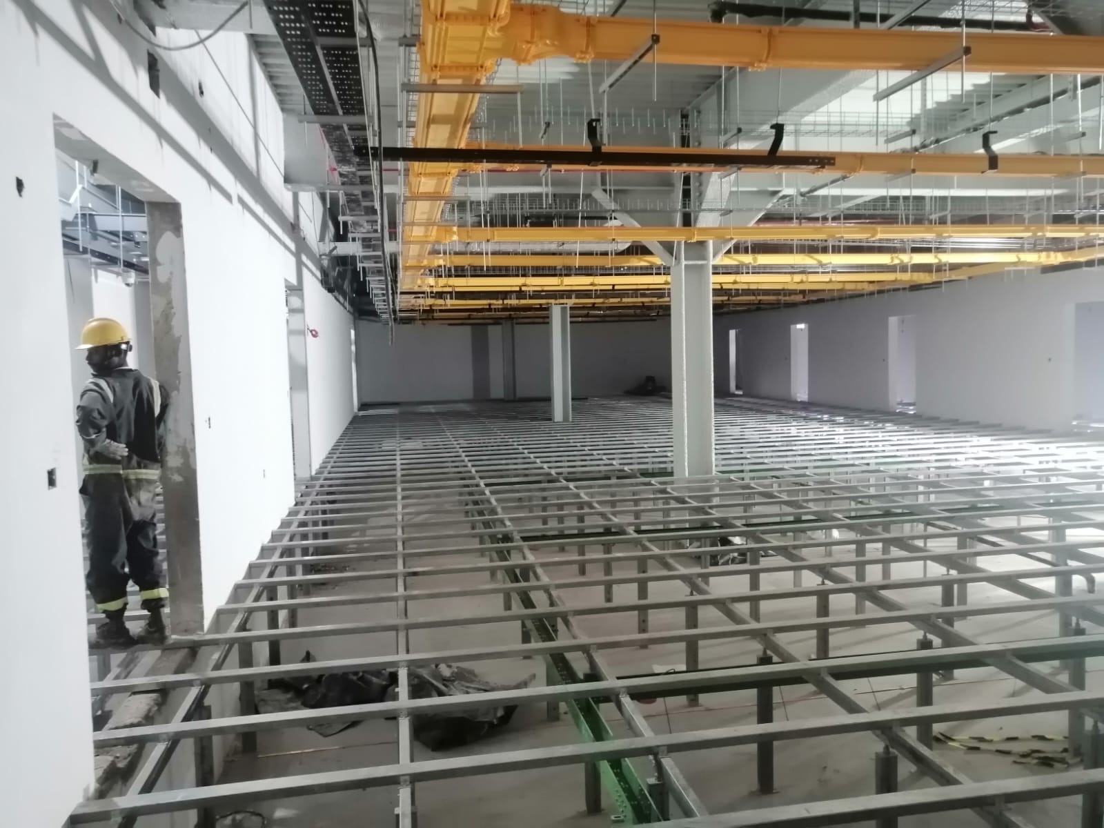 Raised access flooring project 6